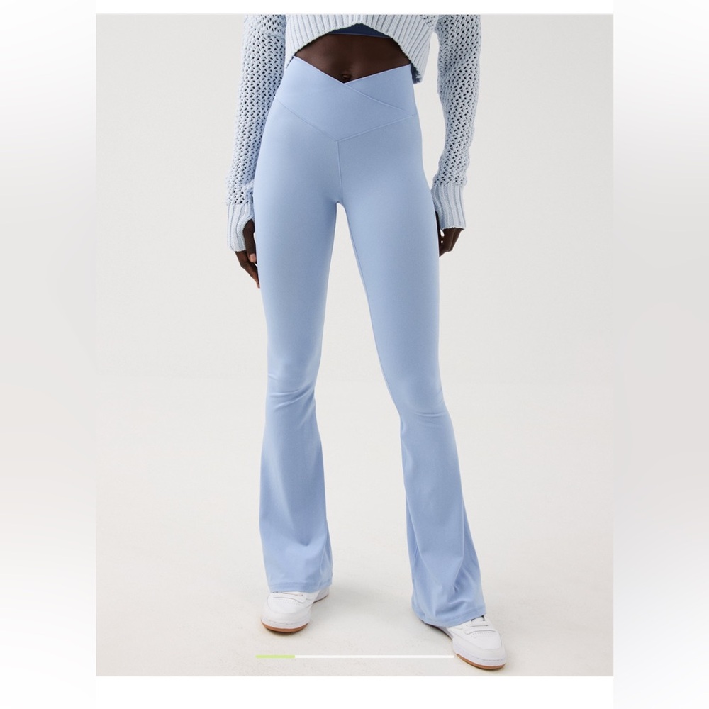 OFFLINE By Aerie Real Me High Waisted Crossover Flare Legging